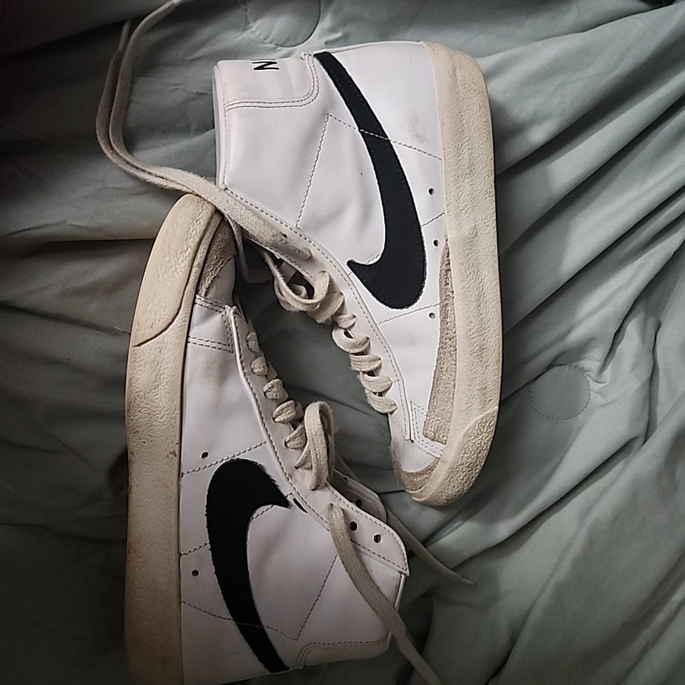 Nike White and Black Athletic Shoes